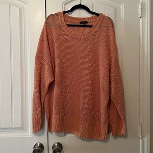 J Crew Plus 3X Orange Linen Sweater